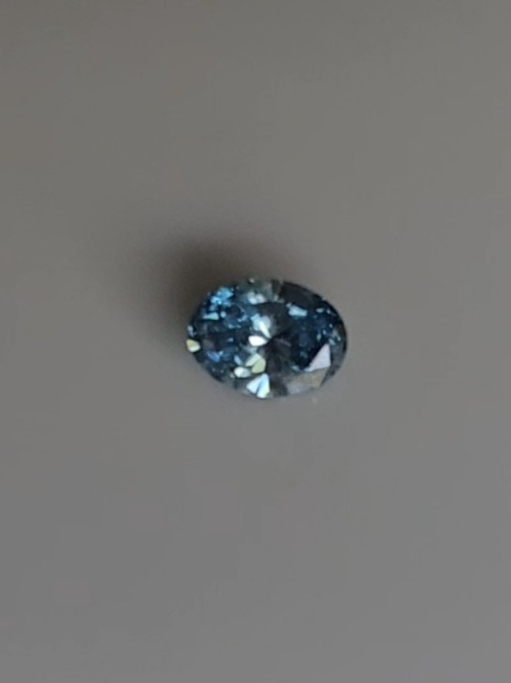 0.46ct Diamond, Fancy Vivid Blue Oval